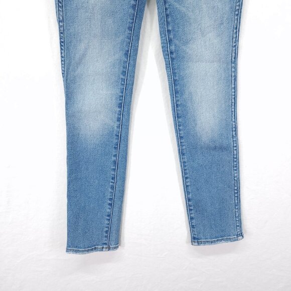 Madewell Jeans Women's Size 23 Blue 10" High Rise Skinny Crop Slim Fit Stretch - Picture 10 of 14